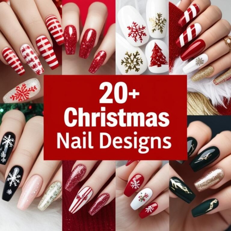 Simple Christmas Nail Designs