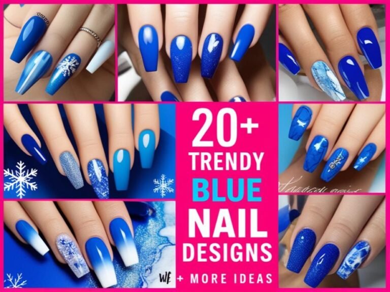 Trendy Blue Nail Designs
